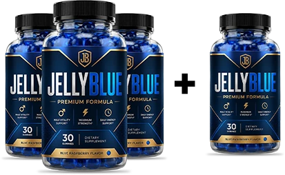 Three bottles of Jellyblue