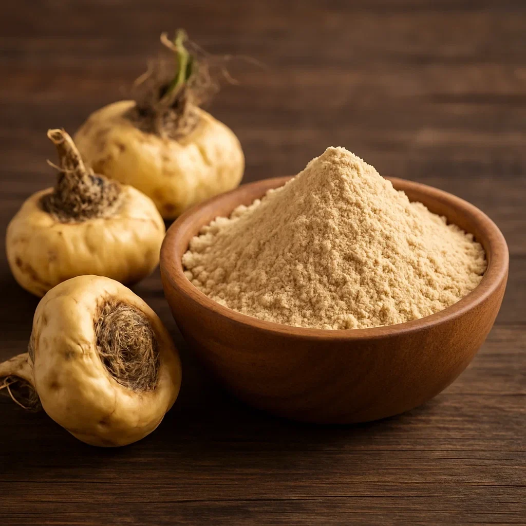 Maca root, one of the seller’s ingredient photographs