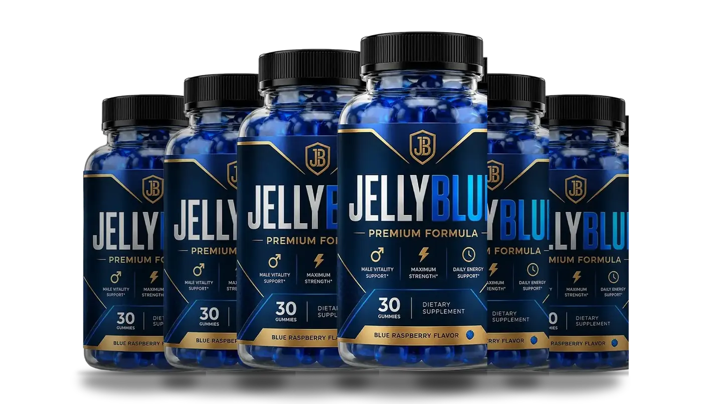 6 bottles of Jellyblue gummies